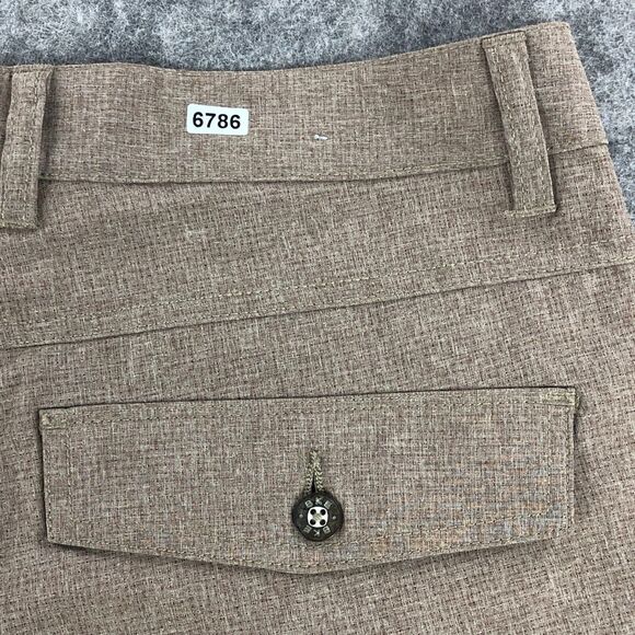 BKE Hybrid Shorts Mens 30 Tan Cargo Pockets Flat Front Mid Rise Standard Fit - Picture 12 of 12